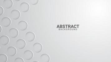 gray geometric abstract background with circle shape shadow vector