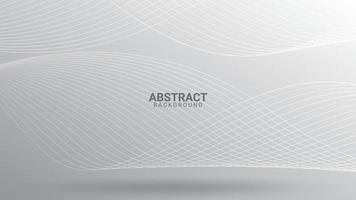 gray wavy line abstract background vector