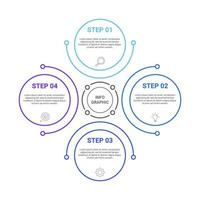Infographic design with icons and 4 options or steps. infographics for business concept vector