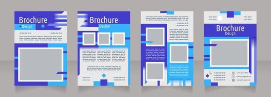 Growing business image blank brochure design vector