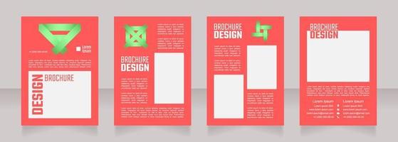 Healthcare program blank brochure design vector
