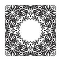 Hand drawn mandala. decoration in ethnic oriental  doodle ornament. vector