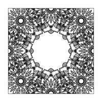 Hand drawn mandala. decoration in ethnic oriental  doodle ornament. vector