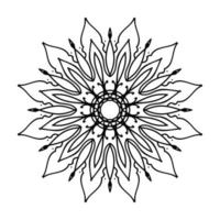 Circular pattern mandala art decoration elements. vector
