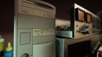 alter Vintage-PC-Arbeitsbereich video