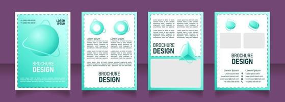 Refresh blank brochure design vector
