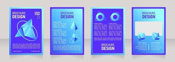 Air blank brochure design vector