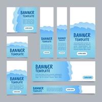 Medical service web banner design template vector