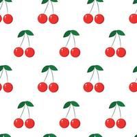 bright natural cherry pattern for printing on different materials vector