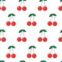 bright natural cherry pattern for printing on different materials vector