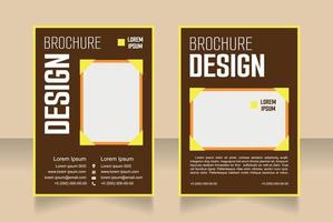 Design agency contact info blank brochure design vector