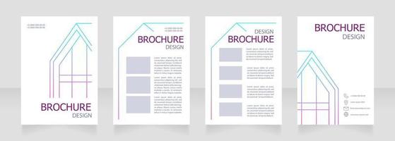 Architecture course for students blank brochure design vector