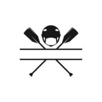 vector de diseño de icono de logotipo de rafting