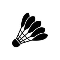 shuttlecock logo icon design vector