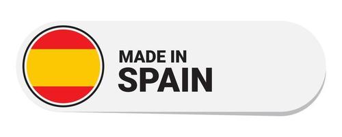 Icon made in Spain, isolated on white background vector
