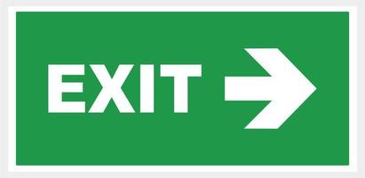 Emergency exit direction. Safe condition sign vector