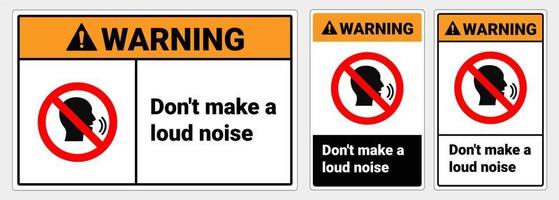 Dont make a loud noice.eps vector