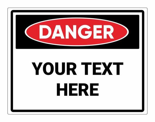 Danger blank sign. Safety sign Vector Illustration. OSHA and ANSI standard sign. eps10