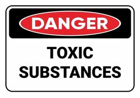 Sign Toxic substances. Danger sign. vector illustration OSHA and ANSI.