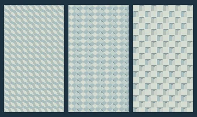 Collection of minimalist geometric patterns Vector