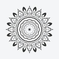 fondo de diseño de mandala con color negro vector