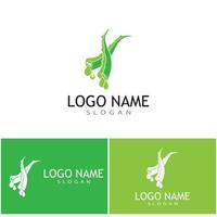 Aloe vera Wave Logo Template vector symbol nature