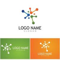 Molecule symbol logo template vector illustration design