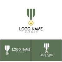 Military icon Vector Illustration design Logo template