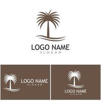 Dates tree Logo Template vector symbol  design