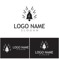 campana, logotipo, plantilla, vector, símbolo, ilustración, diseño vector