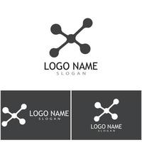 Molecule symbol logo template vector illustration design