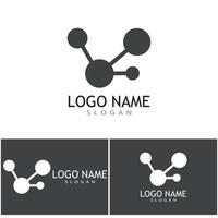 Molecule symbol logo template vector illustration design