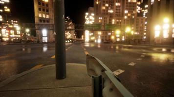 beau timelapse hyperlapse du trafic nocturne de la ville de miami video