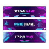 Templates Streaming Banner vector