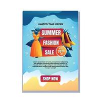 Summer Fashion Sale Poster vector