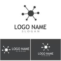 Molecule symbol logo template vector illustration design