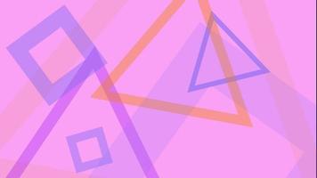 square triangle geometric video background