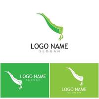 Aloe vera Wave Logo Template vector symbol nature