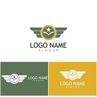 Military icon Vector Illustration design Logo template