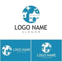 Castle Logo Template vector symbol  icon design