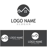 diseño de logotipo de propiedad y construcción vector