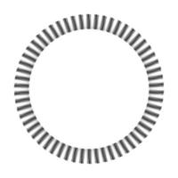 sun shaped round frame with rays isolated vector drawing