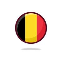 icono de la bandera de Bélgica vector