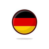 icono de la bandera de Alemania vector