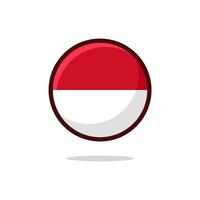 Monaco Flag Icon vector