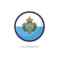 icono de la bandera de san marino vector