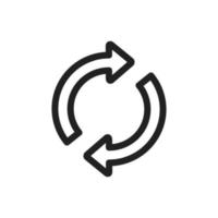 Rotation Arrow icon vector