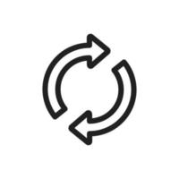 Rotation Arrow icon vector