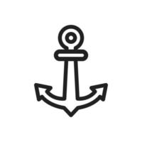 Anchor icon vector