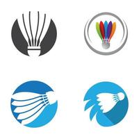 Badminton logo images  illustration